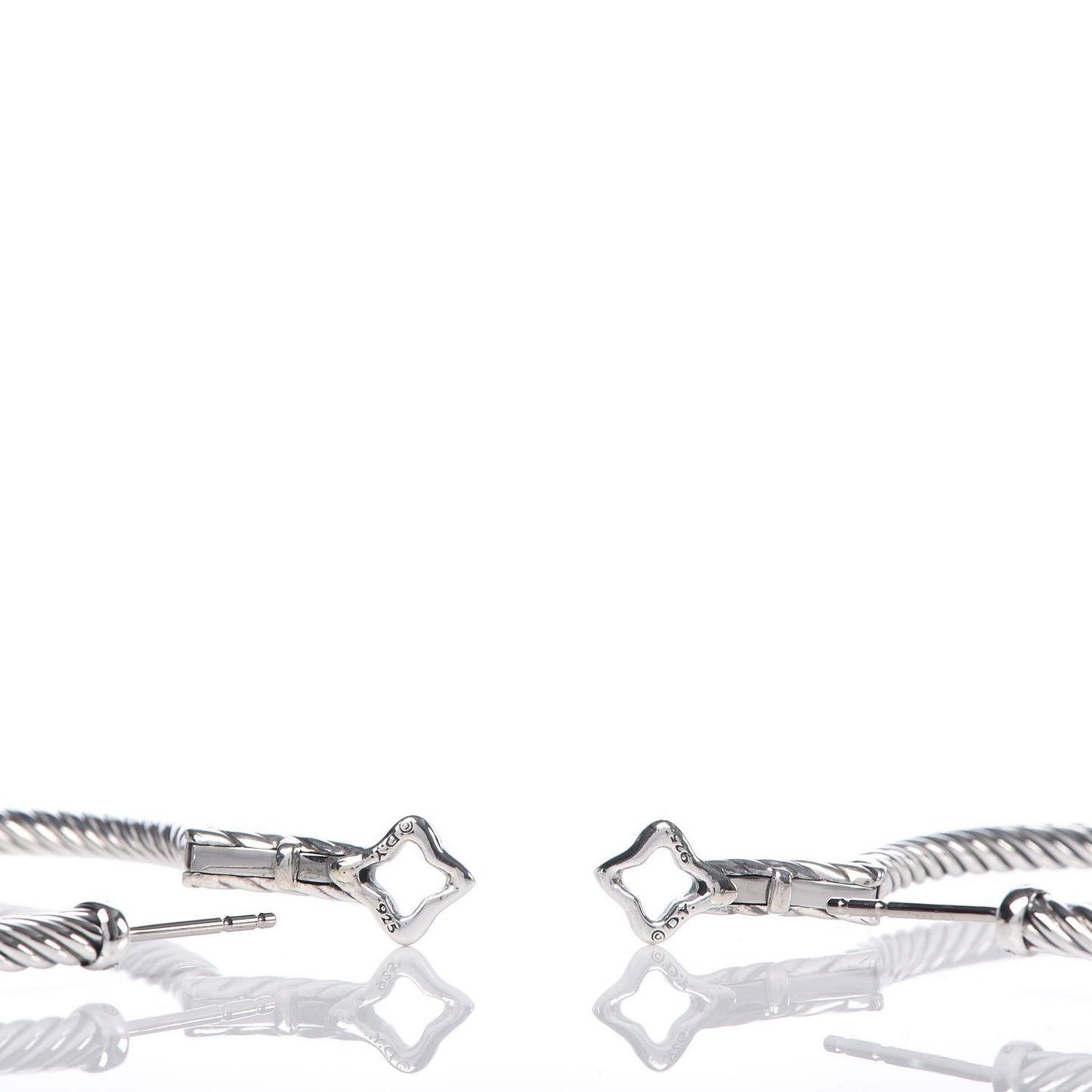 Sterling Silver Medium Cable Classics Hoop Earrings