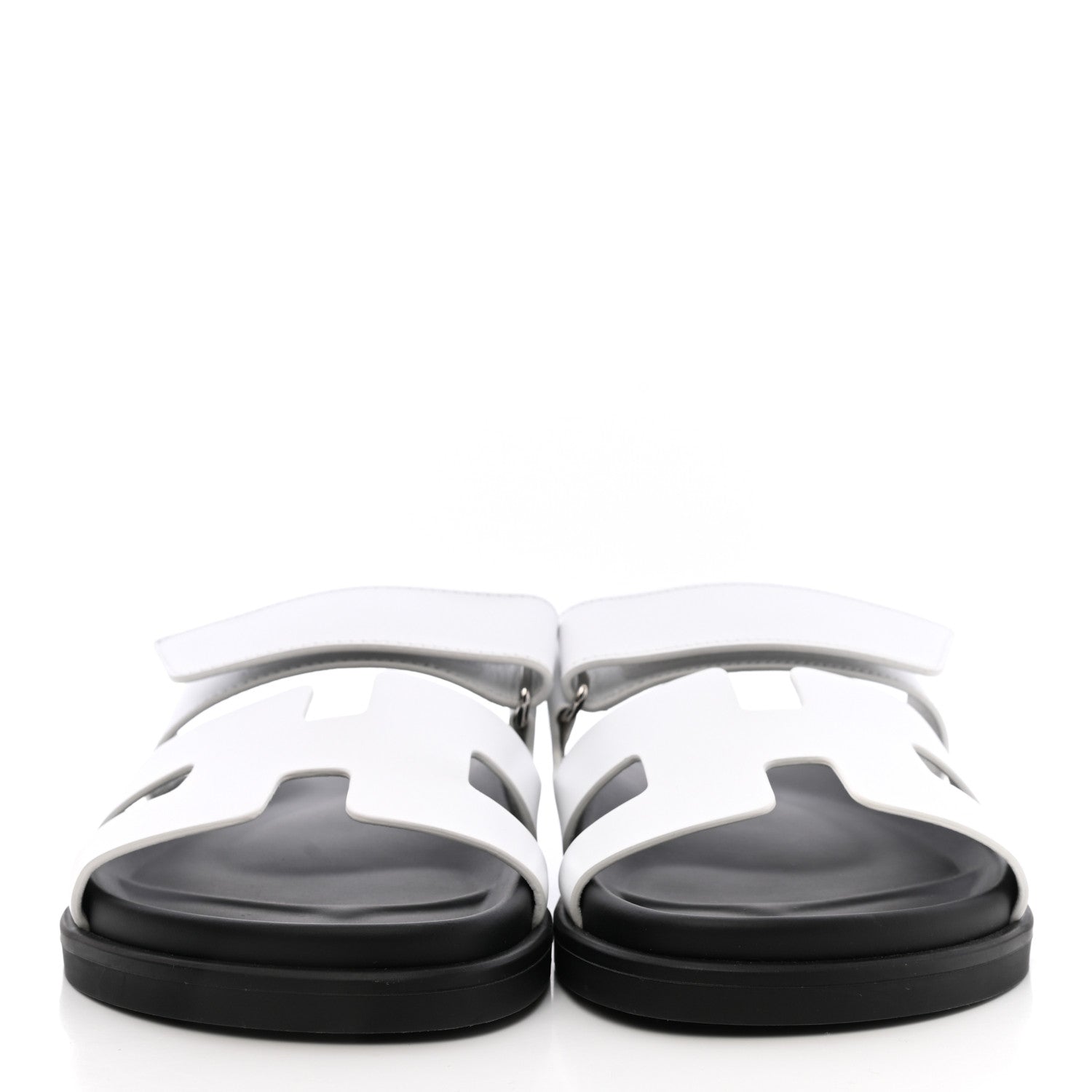 Hermes Calfskin Womens Chypre Sandals 39 White 2 of 10