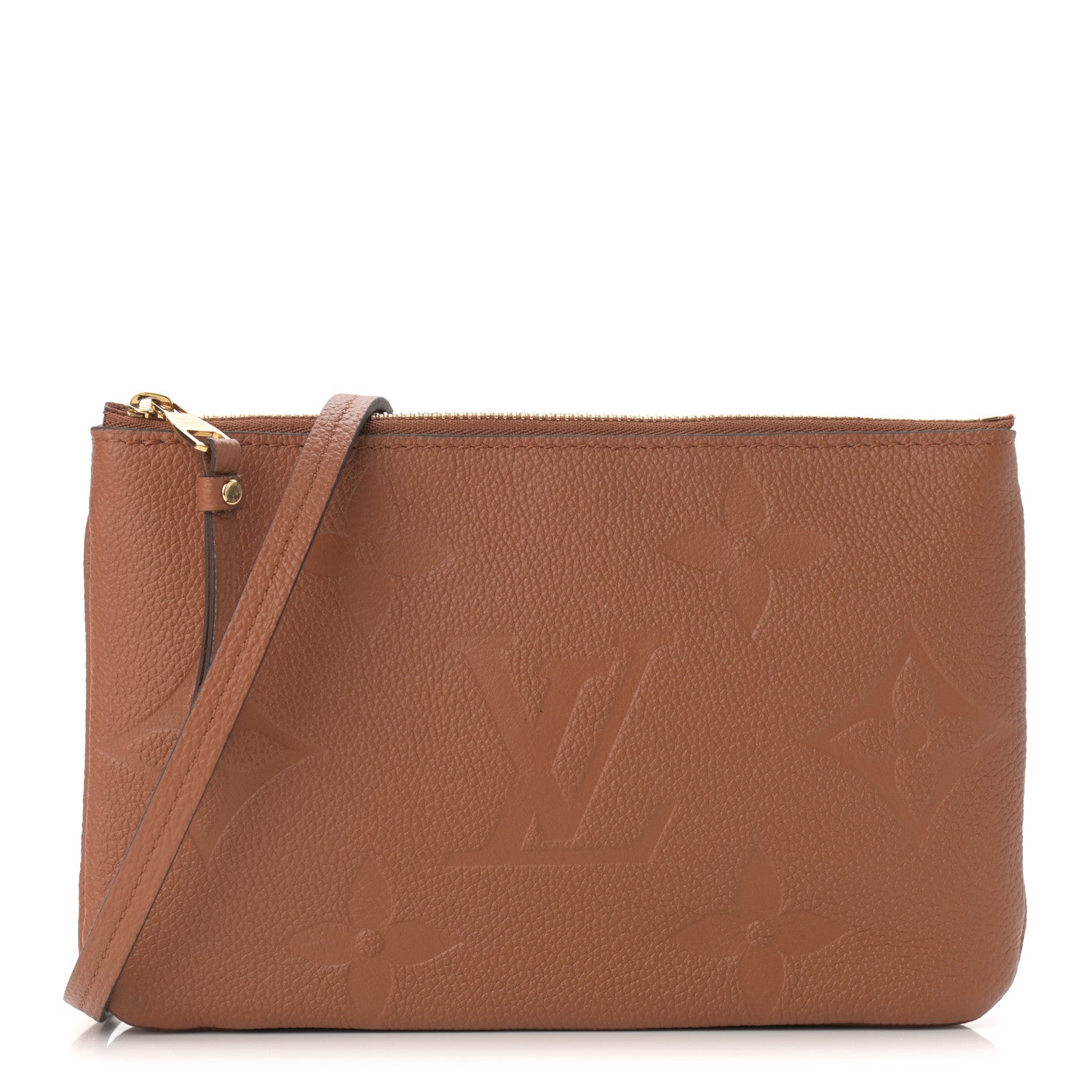 Louis Vuitton Empreinte Monogram Giant Double Zip Pochette Caramel 1 of 11
