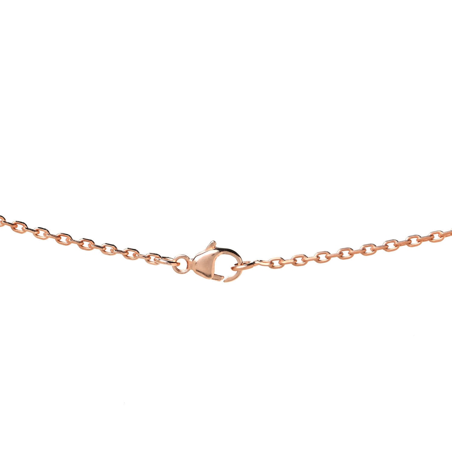 Lacquered Rose Gold Mini Pop H Pendant Necklace Bleu Zephyr