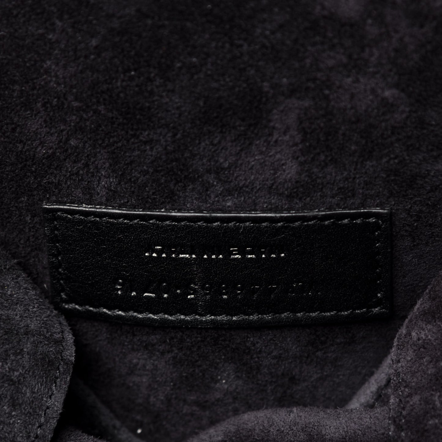 Calfskin Fringe Small Monogram Love Shoulder Bag Black