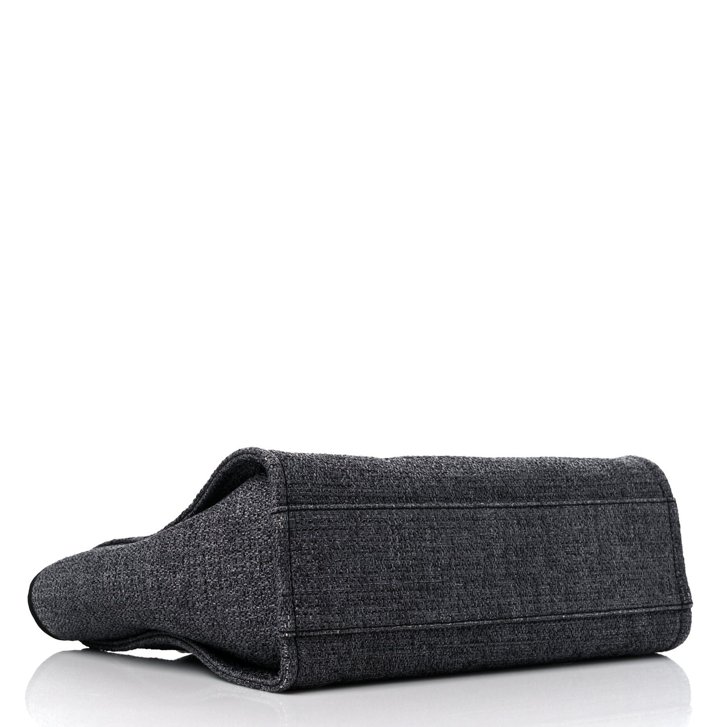 Lurex Boucle Small Deauville Tote Black