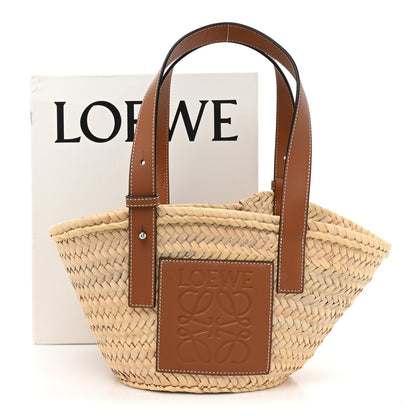 Loewe Raffia Small Basket Tote Bag Natural Tan 10 of 10