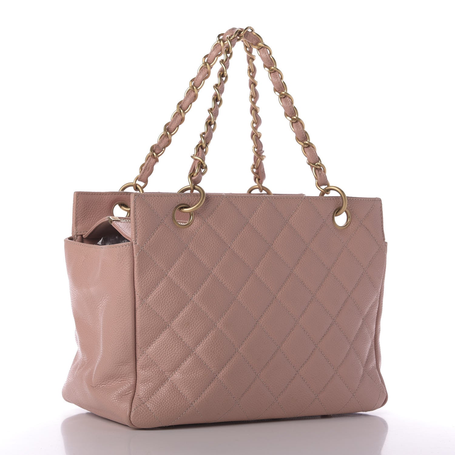 Chanel Caviar Quilted Petit Timeless Shopping Tote PTT Pink 3 of 13