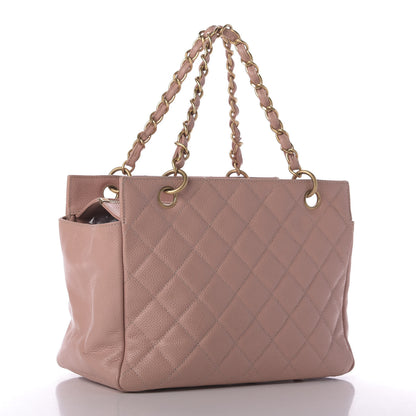 Chanel Caviar Quilted Petit Timeless Shopping Tote PTT Pink 3 of 13