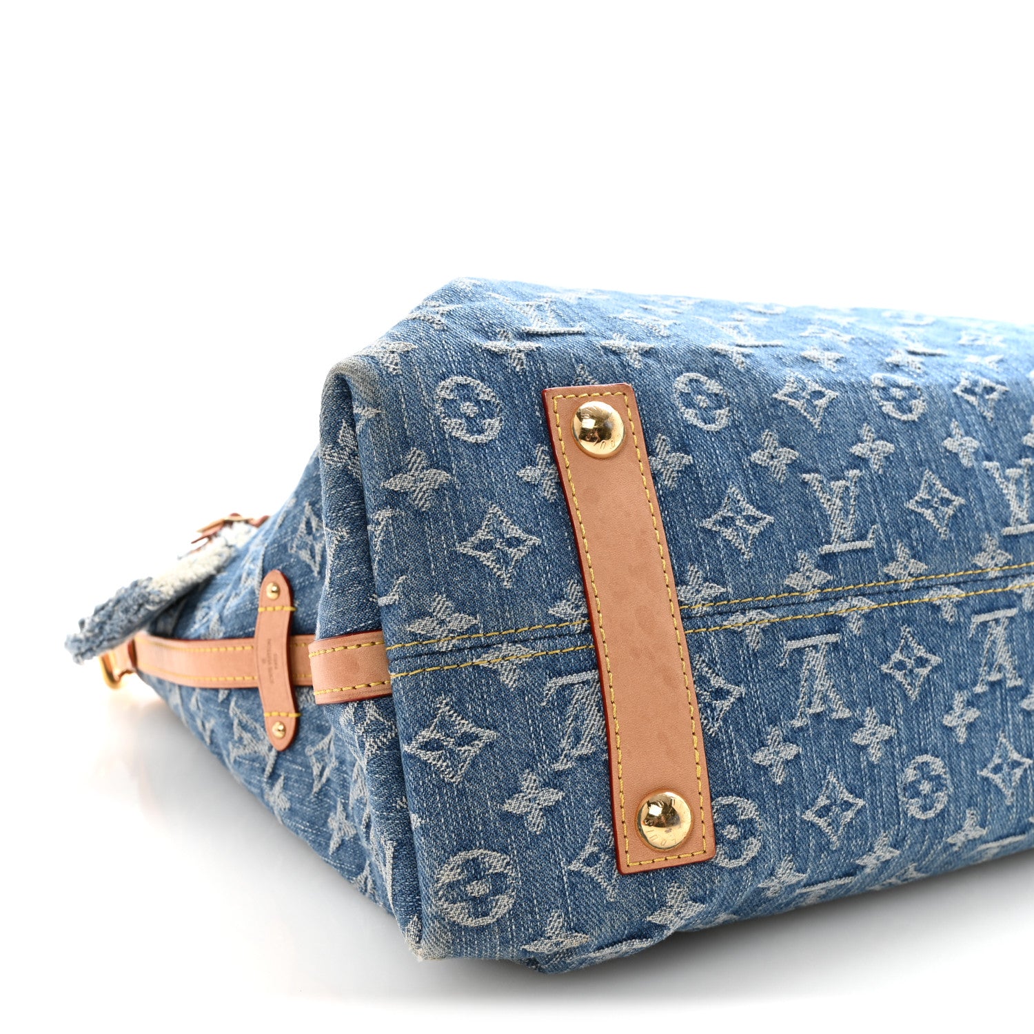 Louis Vuitton Monogram Denim CarryAll MM Blue 9 of 10