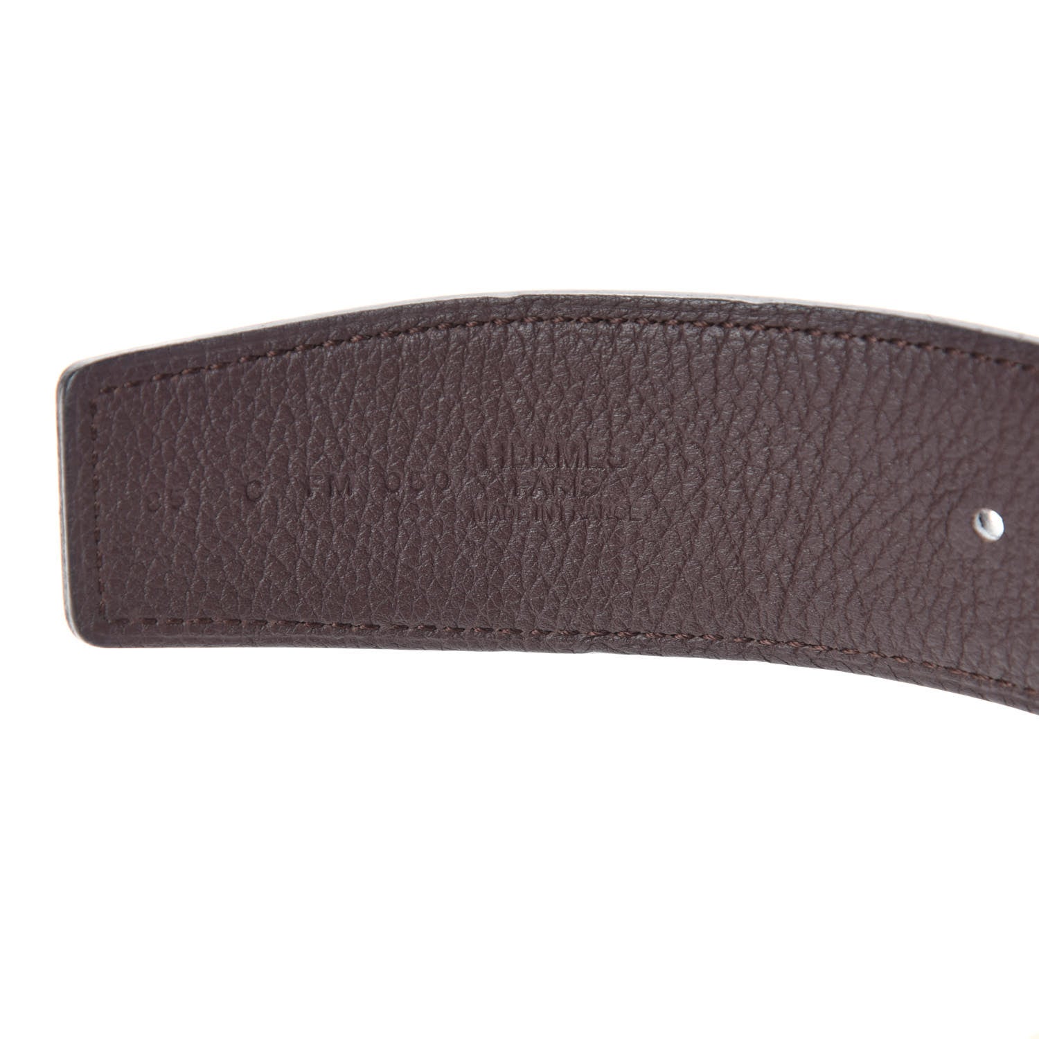 Hermes Box Togo 42mm Constance Belt 85 Black Chocolate 7 of 7