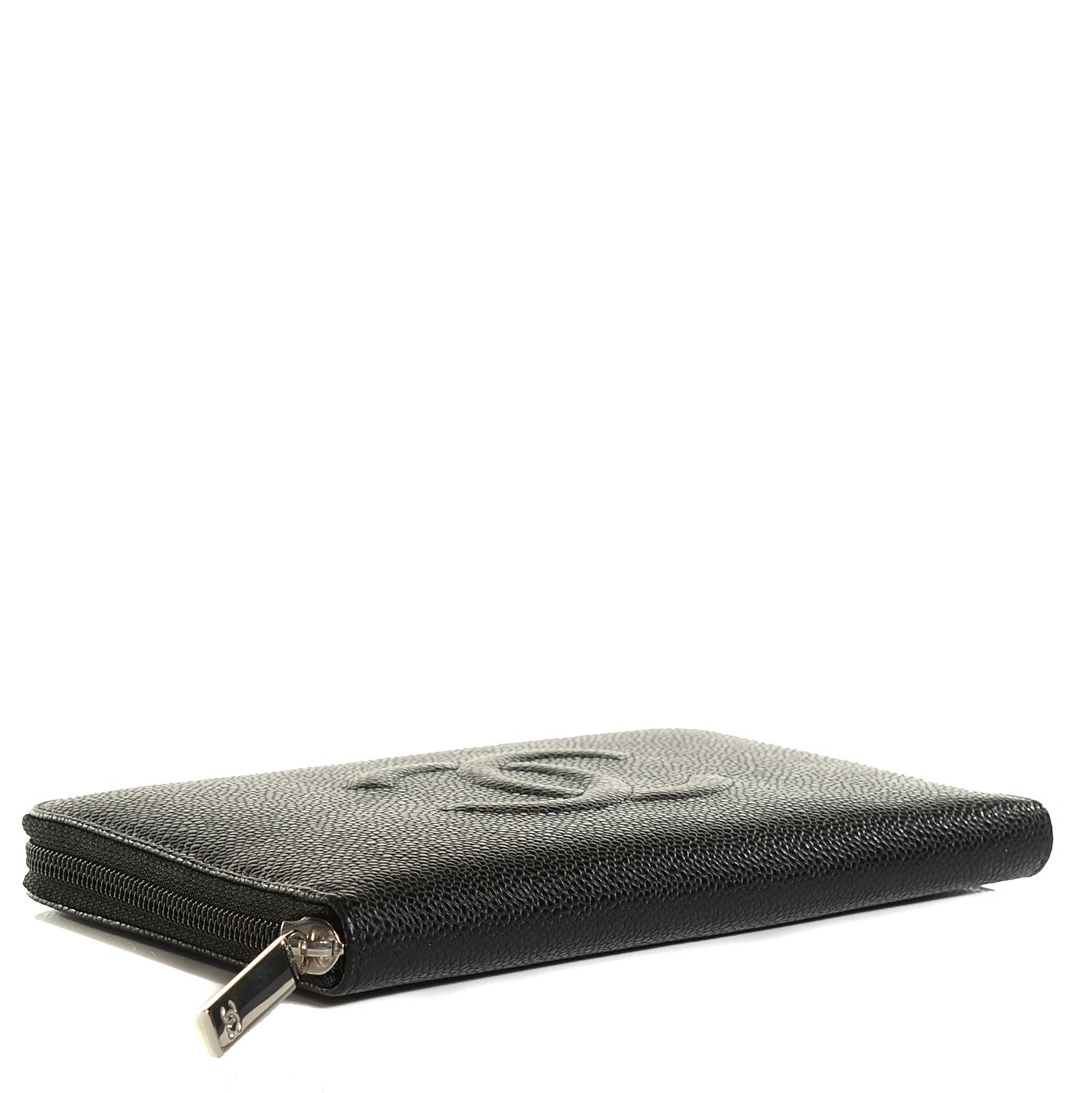 Chanel Caviar Large Timeless CC Zip Around Wallet Black 4 of 8