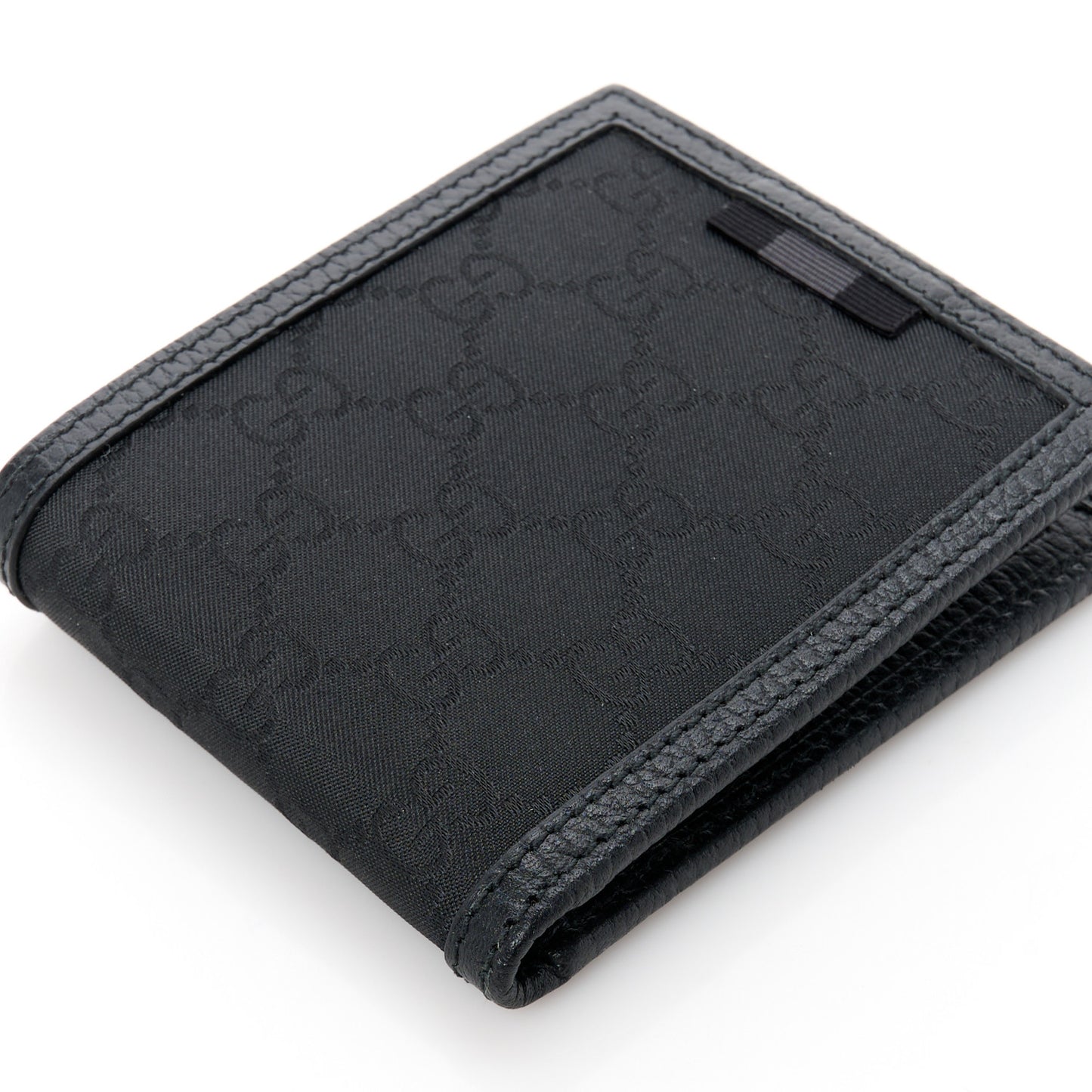 Nylon Monogram Bi-Fold Wallet Black