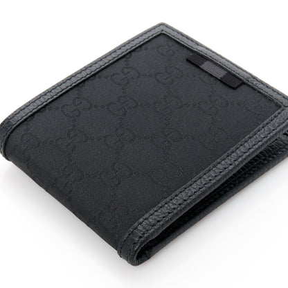 Gucci Nylon Monogram Bi-Fold Wallet Black 10 of 11
