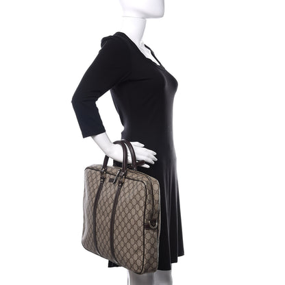 Gucci GG Plus Monogram Briefcase Dark Brown 2 of 10