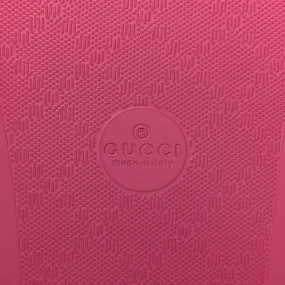 Gucci Rubber Womens Logo Slide Sandals 36 Fuchsia 6 of 8