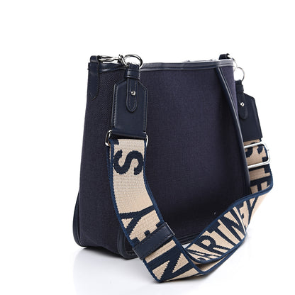 Stella McCartney Eco Alter Denim Perforated Logo Mini Crossbody Navy 2 of 8
