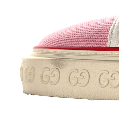 Gucci Canvas Web Womens 1977 Tennis Sneakers 40.5 Wild Rose Mystic White 9 of 11