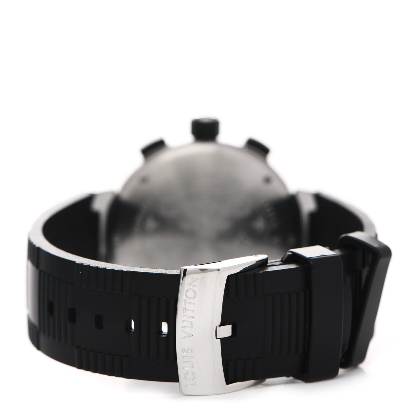 Stainless Steel Rubber 41mm Tambour GMT Automatic Watch Black