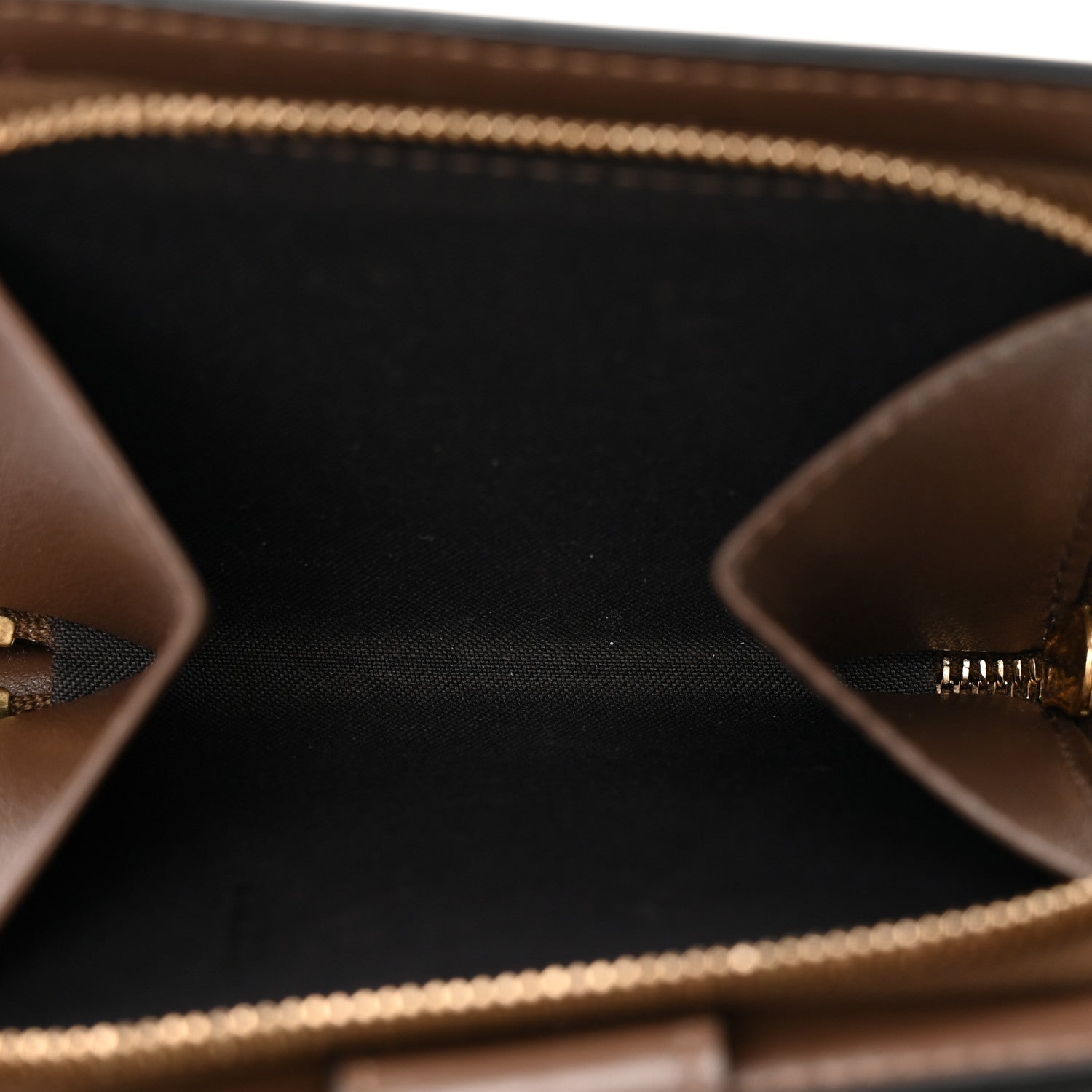 Fendi Vitello Soft F is Fendi Bi-Color FF 1974 Embossed Compact Wallet Maya Black 5 of 8
