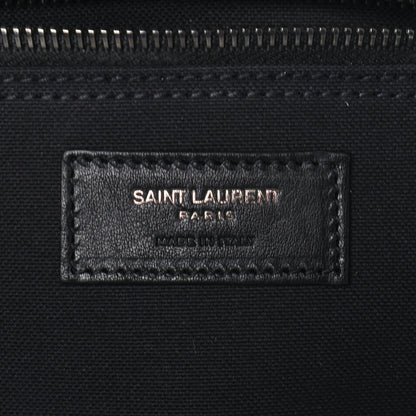 Saint Laurent Canvas Noe Striped Tote Black White 6 of 9