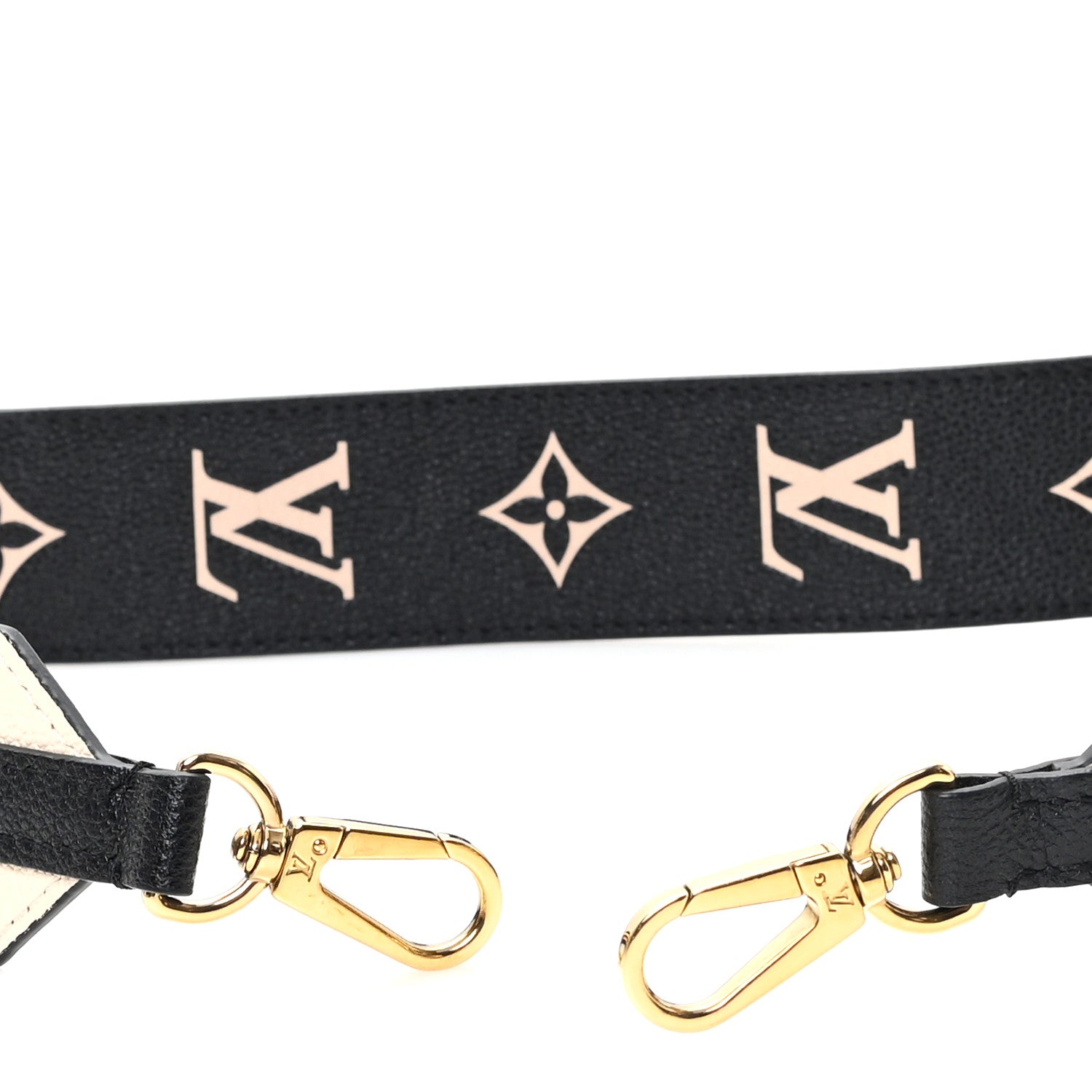 Louis Vuitton Empreinte Monogram Bandouliere Shoulder Strap Black Beige 3 of 4