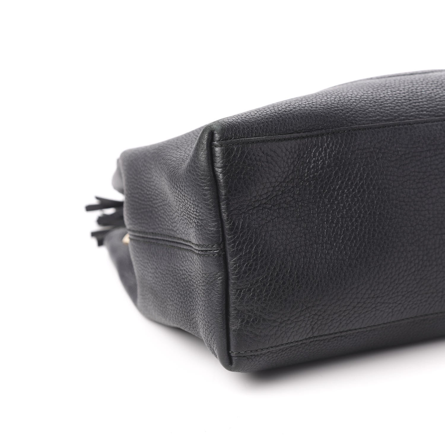 Gucci Pebbled Calfskin Medium Soho Chain Shoulder Bag Black 6 of 10