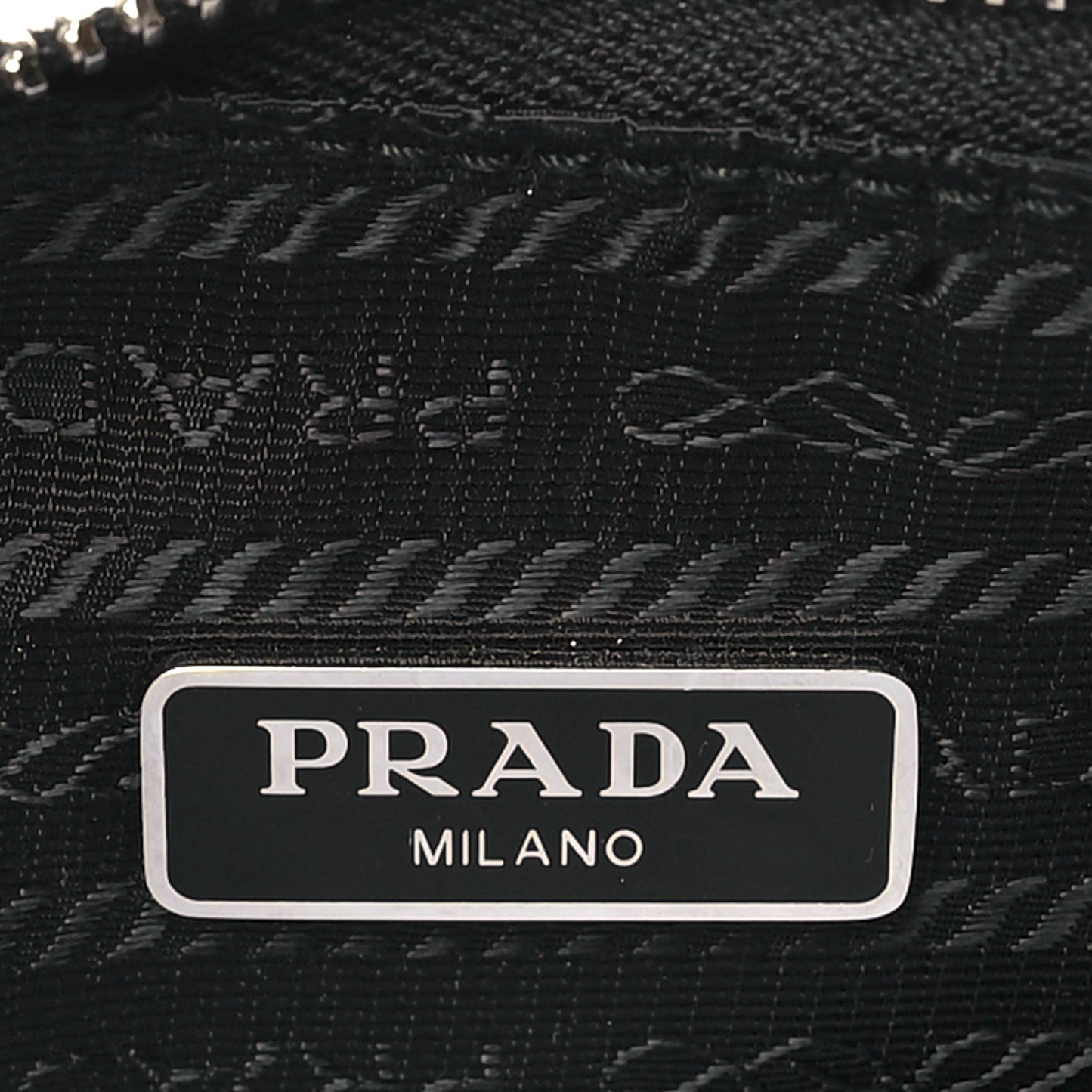 Tessuto Nylon Saffiano Mini Re-Edition 2005 Bag Black