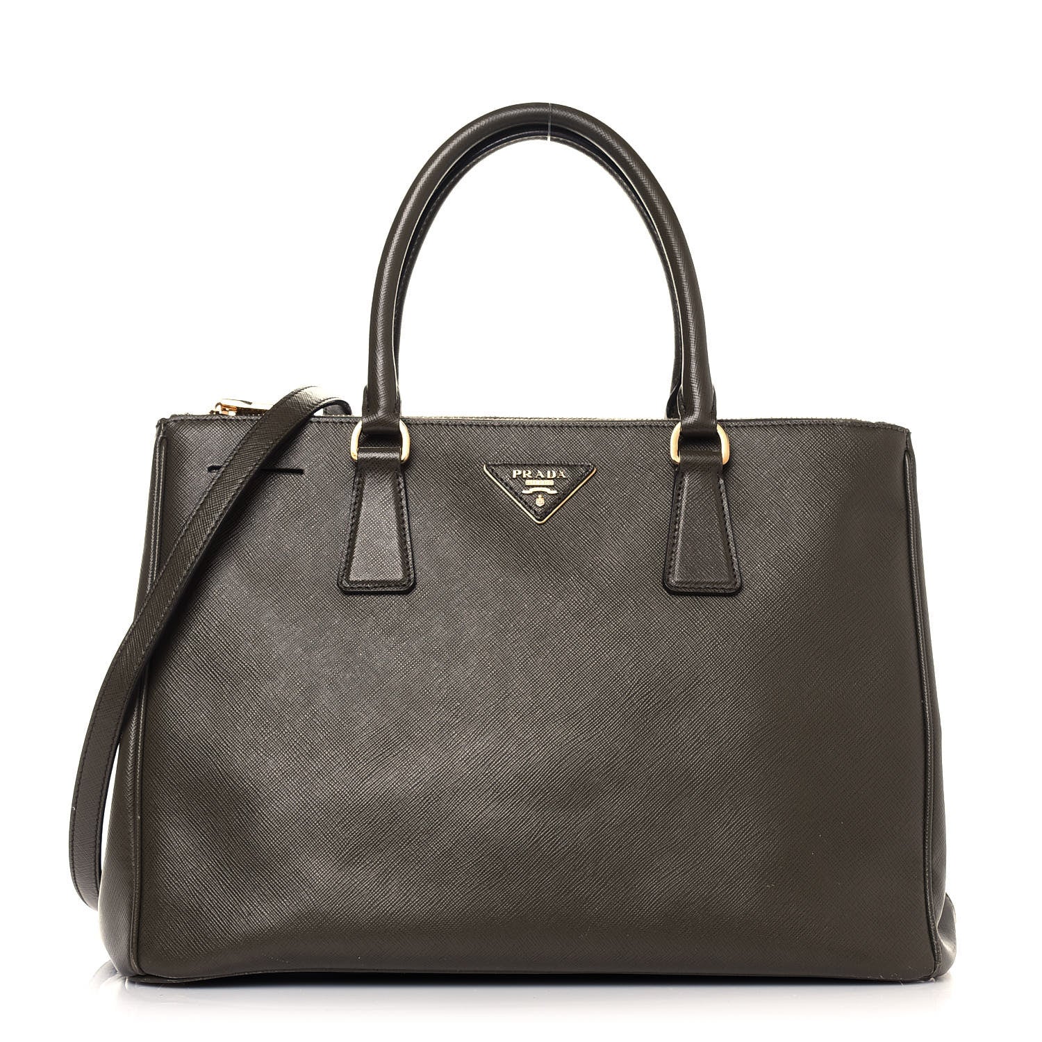 Prada Saffiano Medium Galleria Double Zip Tote Caffe 1 of 14