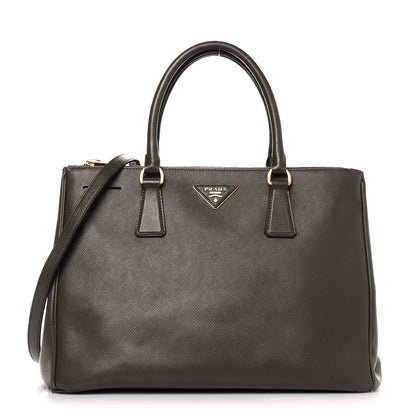 Prada Saffiano Medium Galleria Double Zip Tote Caffe 1 of 14