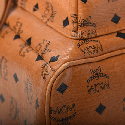 MCM Visetos Studded Medium Stark London Olympic Backpack Cognac 8 of 18