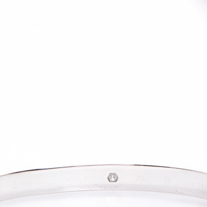 Cartier 18K White Gold 6 Diamond LOVE Bracelet 18 4 of 9