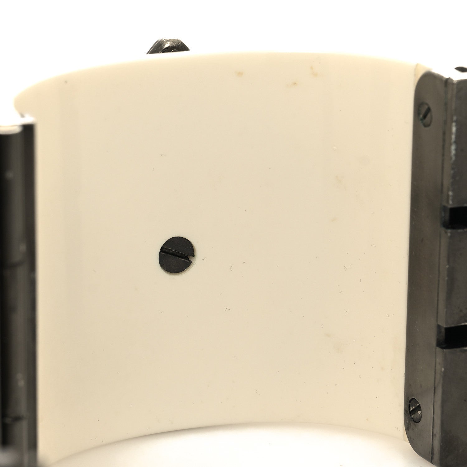 Chanel Resin Crystal CC Wide Cuff Ivory 7 of 7