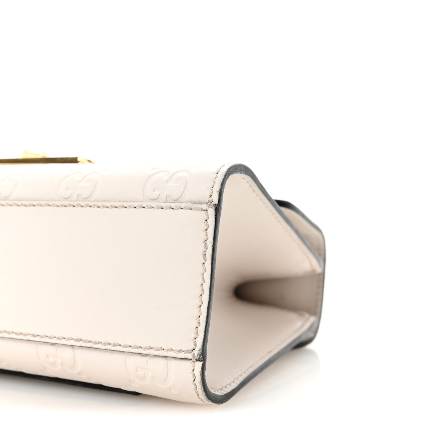 Guccissima Small Padlock Shoulder Bag Black White