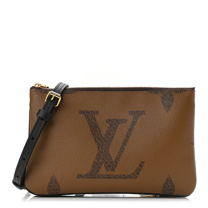 Louis Vuitton Reverse Monogram Giant Double Zip Pochette 1 of 11