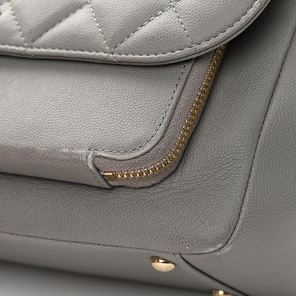 Chanel Caviar Quilted Large Business Affinity Flap Grey 14 of 16