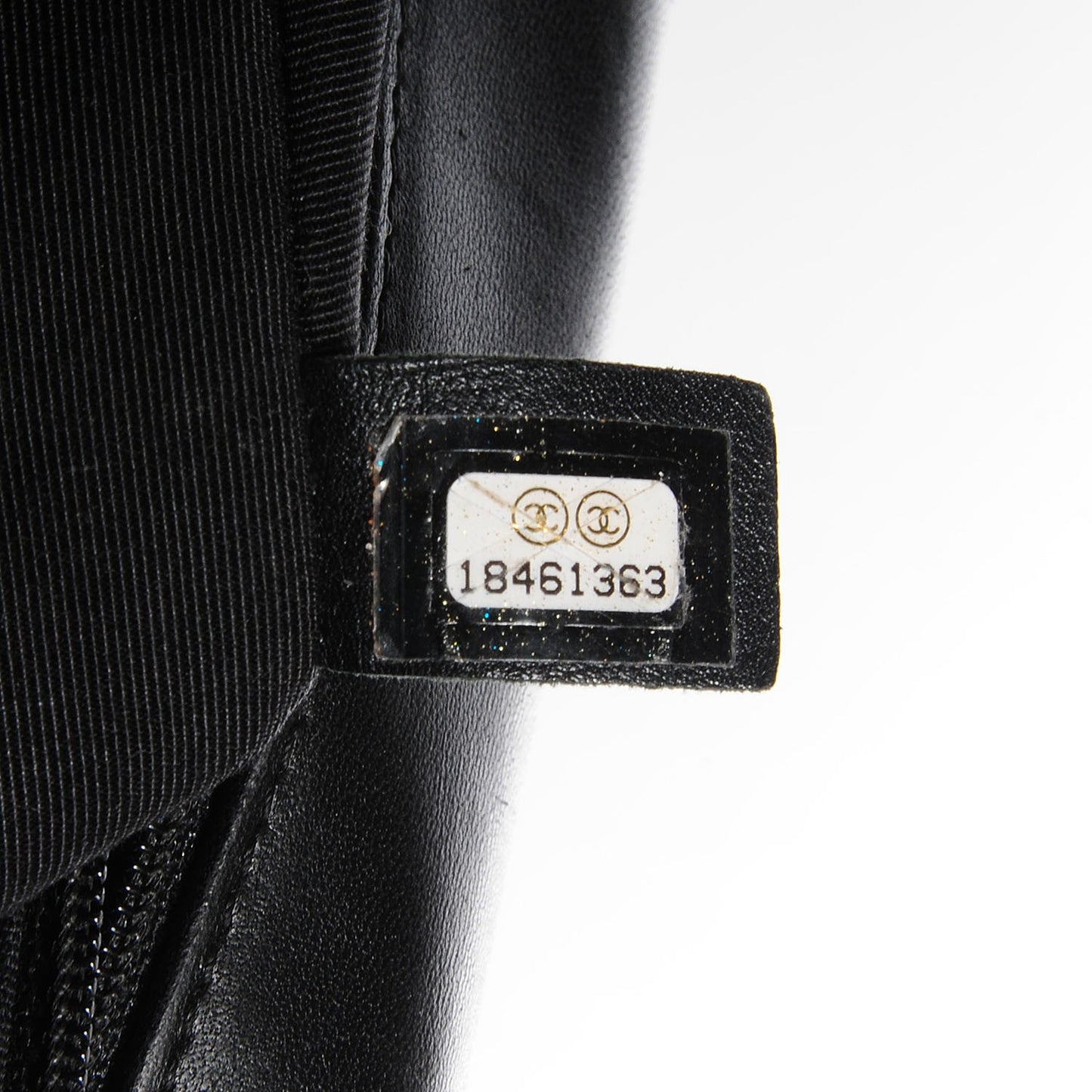 Lambskin Quilted Large Boy Flap Black