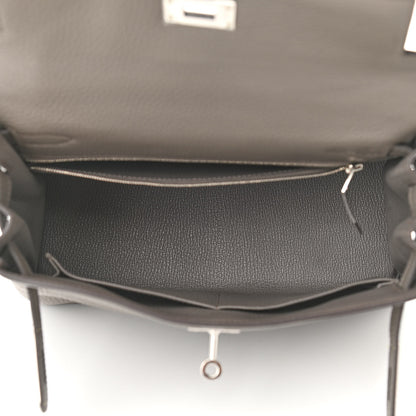 Hermes Taurillon Clemence Kelly Retourne 28 Etain 4 of 14