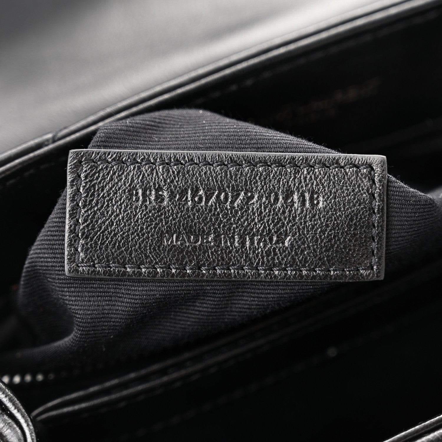 Saint Laurent Calfskin Y Quilted Monogram Toy Loulou Crossbody Bag Black 9 of 12