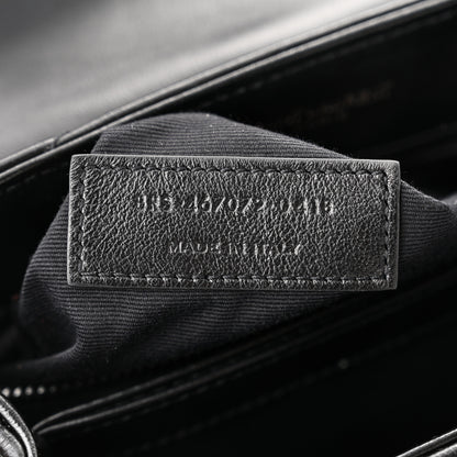 Saint Laurent Calfskin Y Quilted Monogram Toy Loulou Crossbody Bag Black 9 of 12