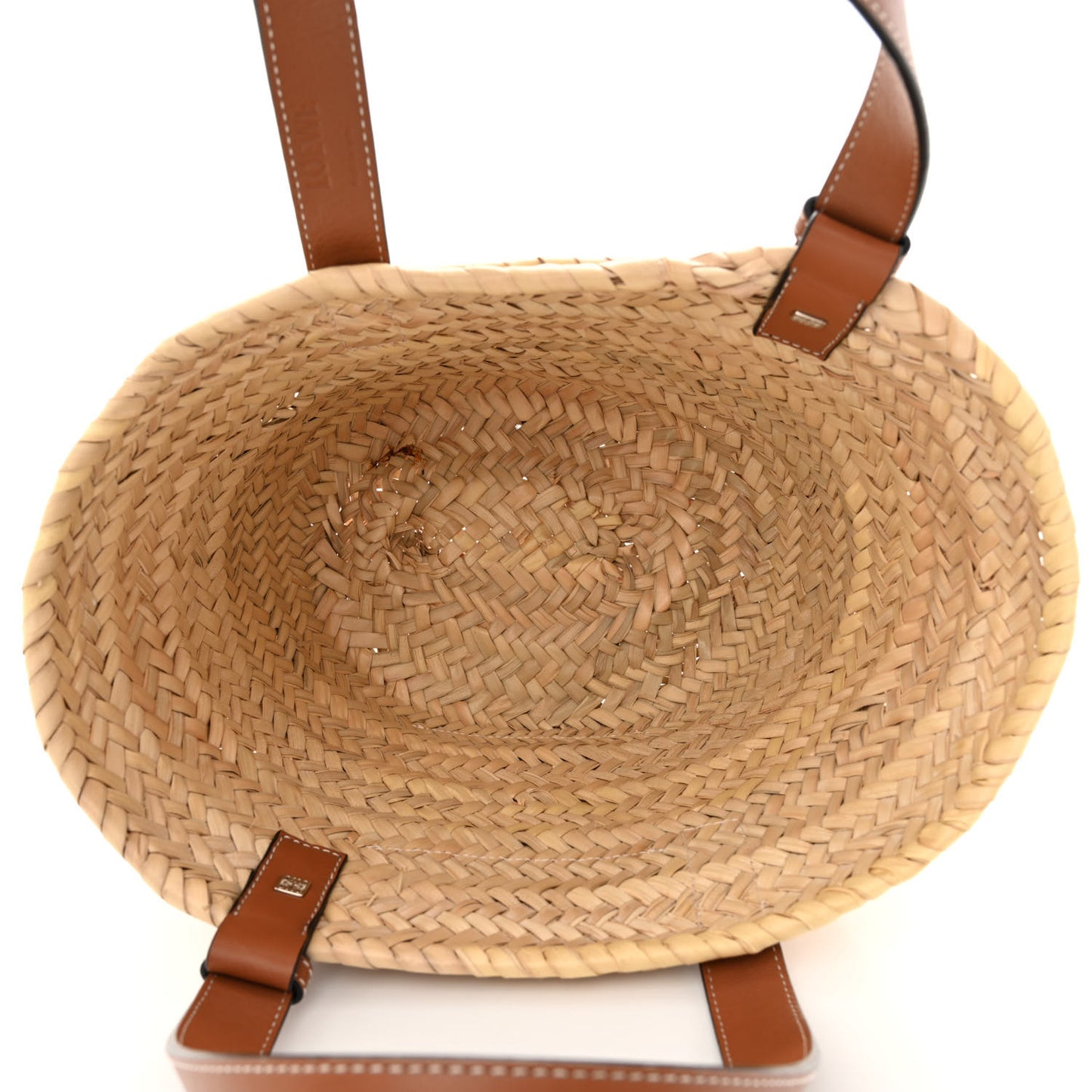 Raffia Small Basket Tote Bag Natural Tan