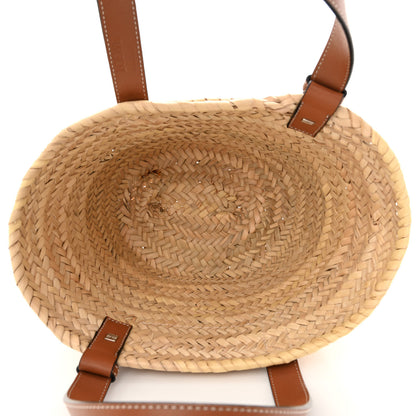 Loewe Raffia Small Basket Tote Bag Natural Tan 5 of 10