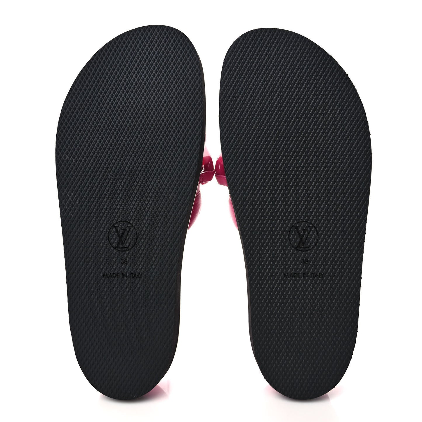 Calfskin Embossed Monogram Sunset Flat Comfort Mule 39 Rose Pop