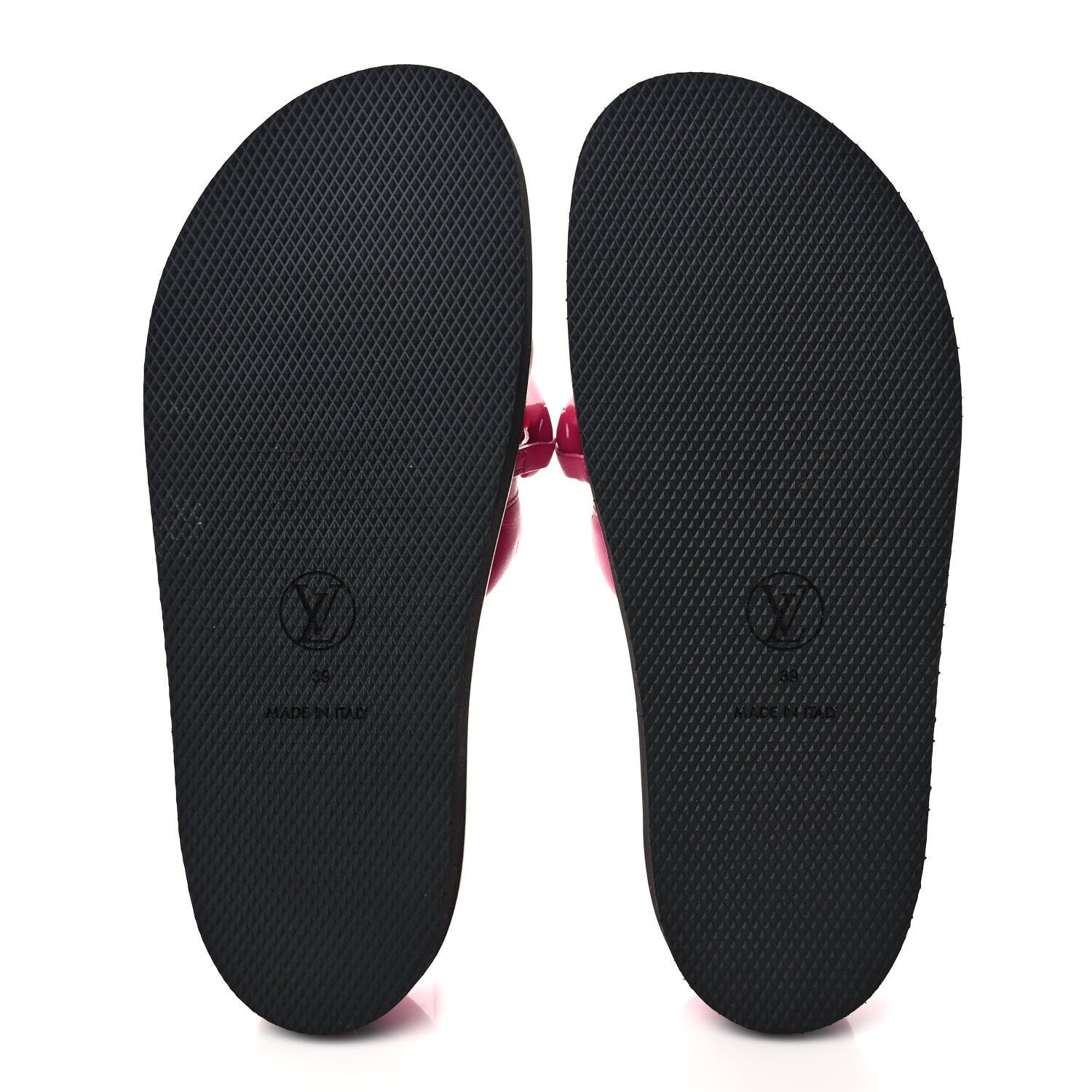 Louis Vuitton Calfskin Embossed Monogram Sunset Flat Comfort Mule 39 Rose Pop 5 of 9