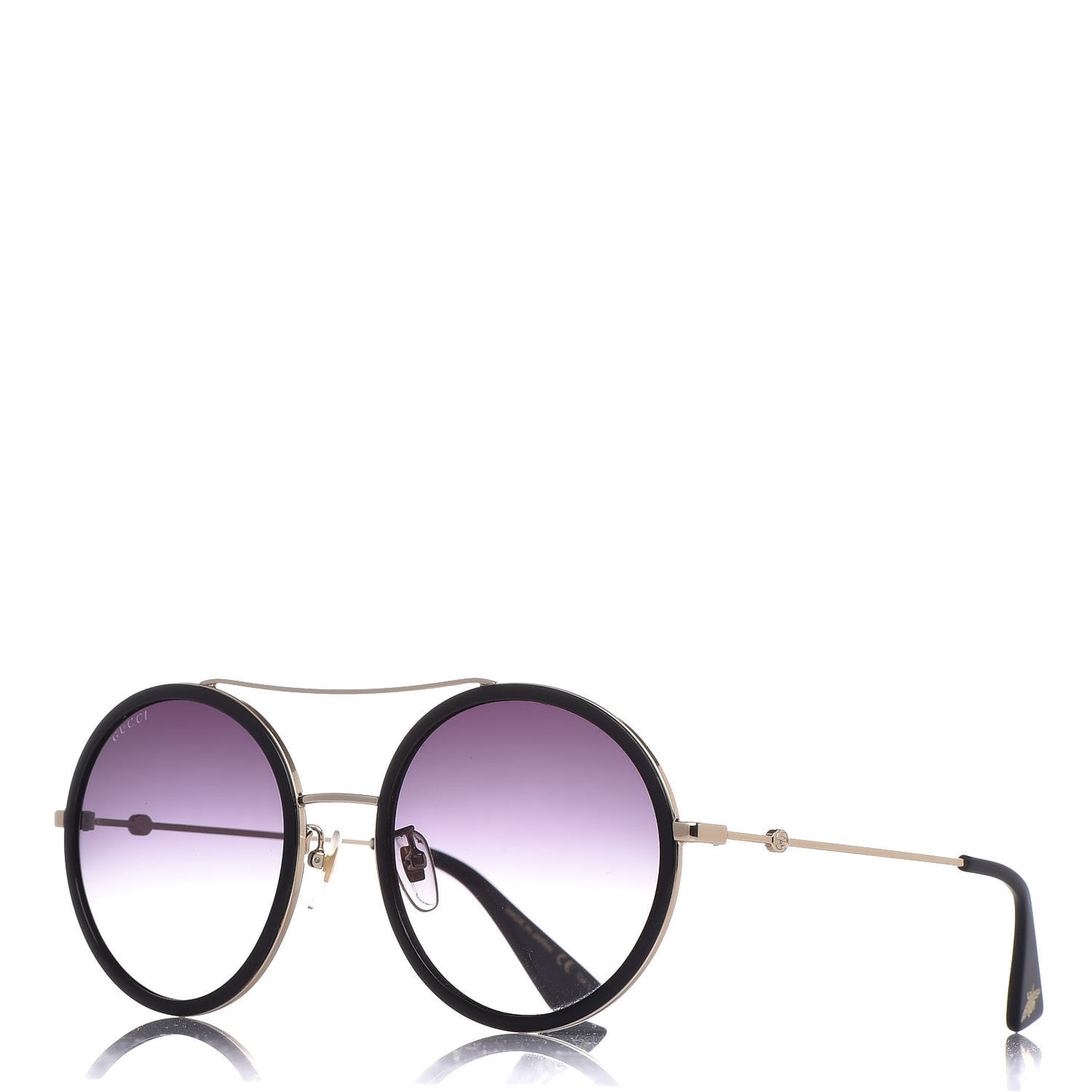 Round Frame Sunglasses GG0061S Black
