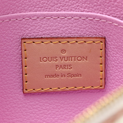 Louis Vuitton Monogram Multicolor Cosmetic Pouch White Litchi 6 of 7