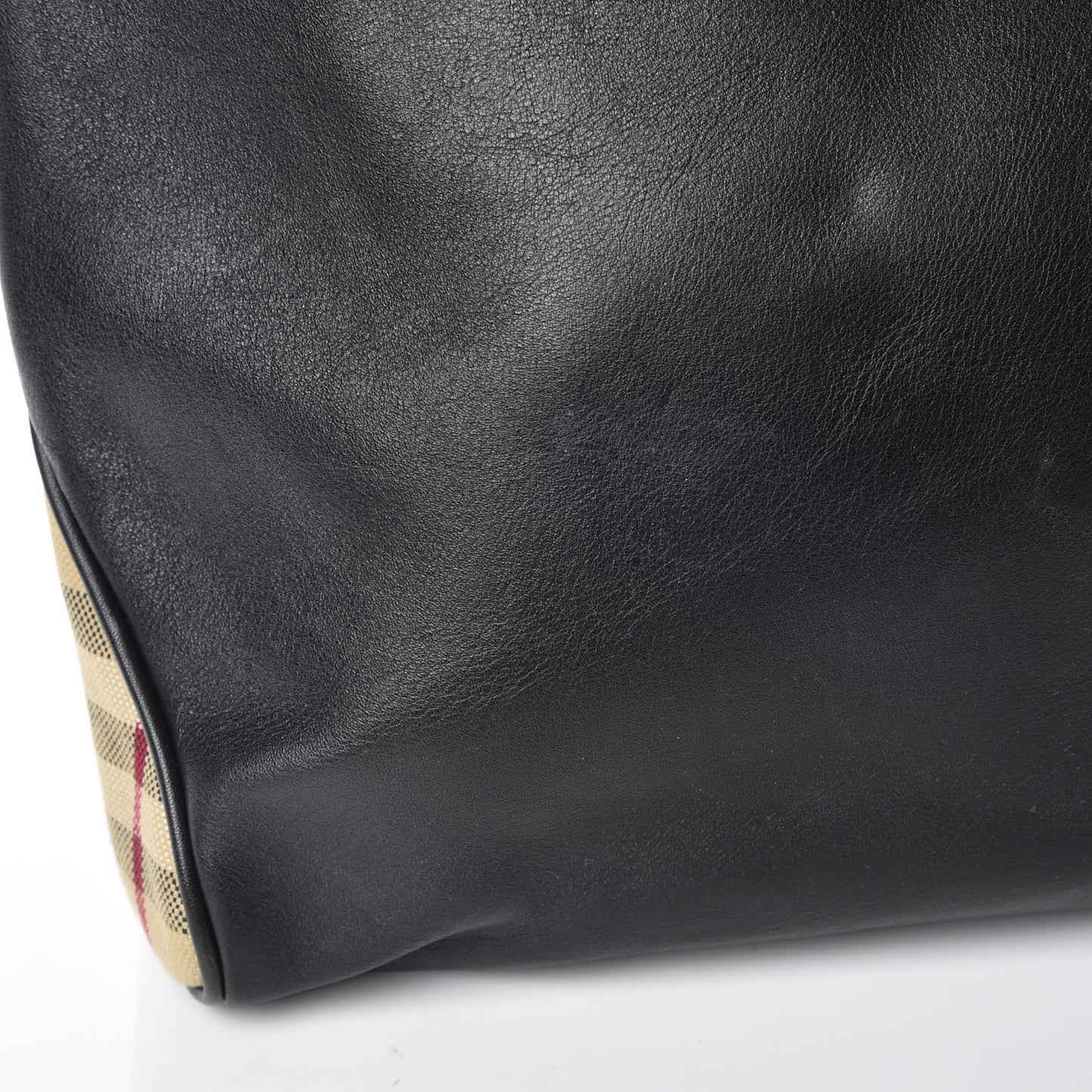 Calfskin Haymarket Check Toggle Shoulder Bag Black