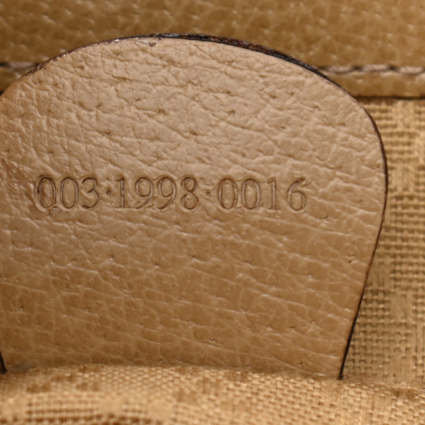 Calfskin Bamboo Backpack Beige
