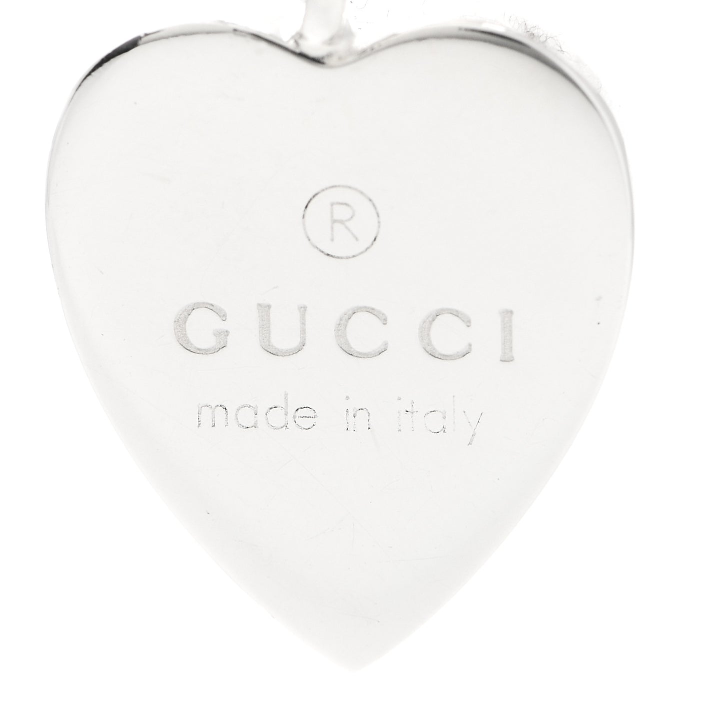 Sterling Silver Trademark Heart Drop Earrings