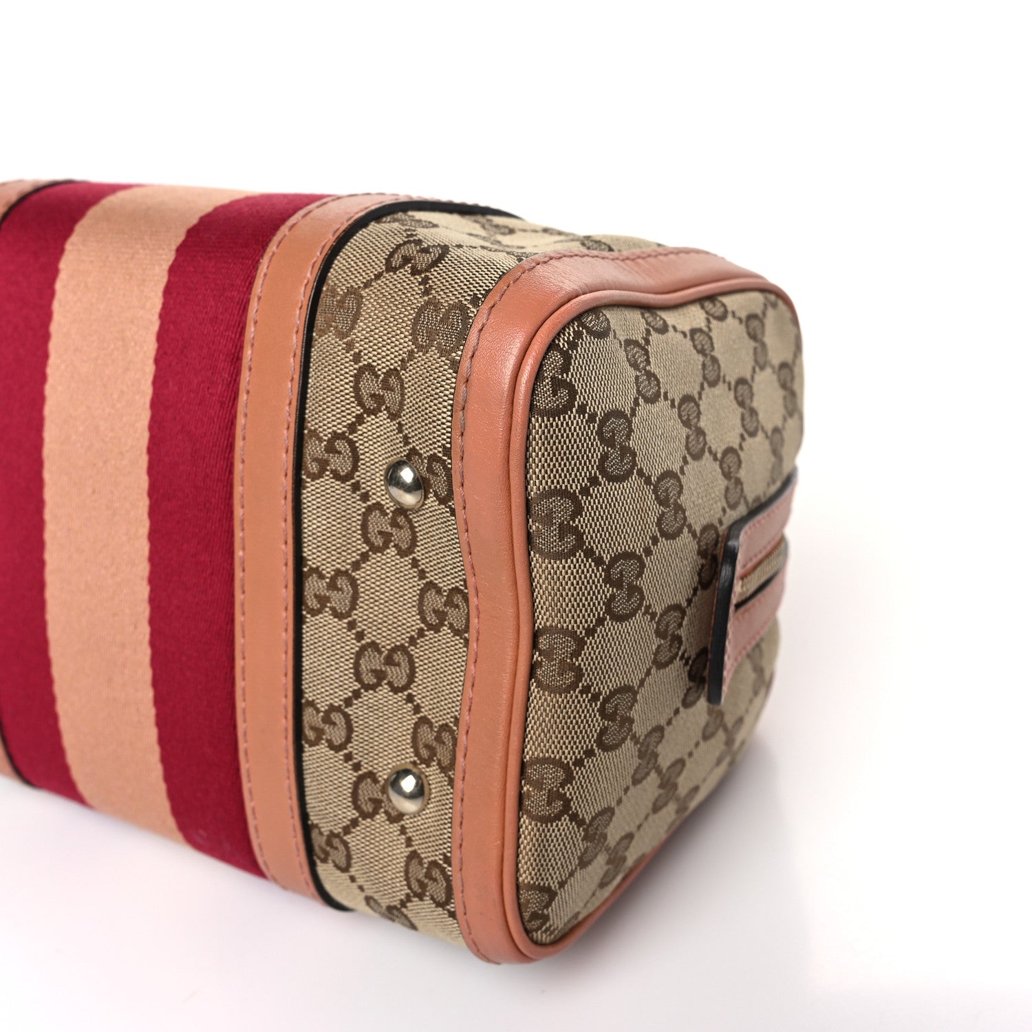 Gucci Monogram Vintage Web Small Boston Beige 9 of 9