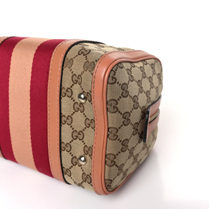 Gucci Monogram Vintage Web Small Boston Beige 9 of 9