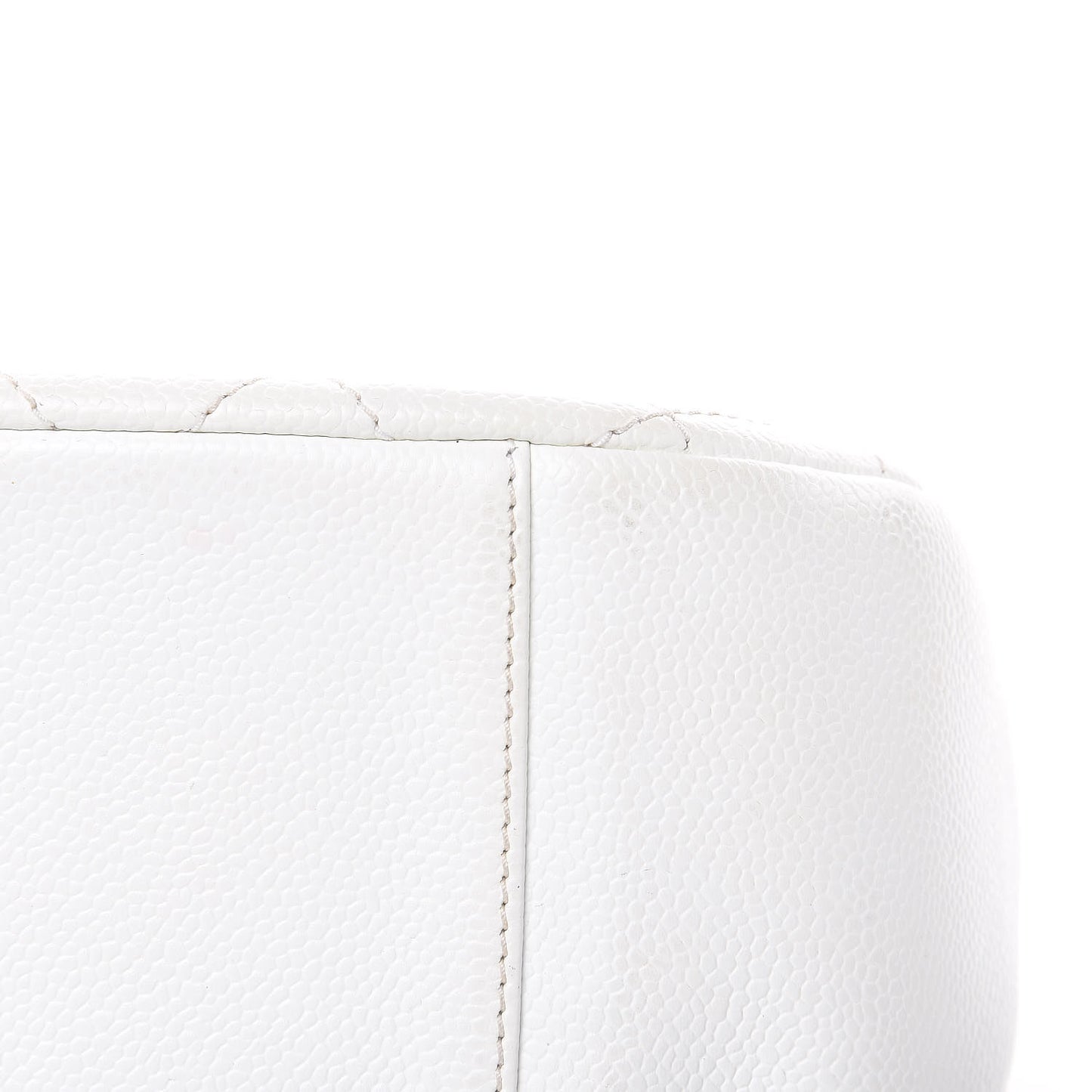 Caviar Quilted Hobo White