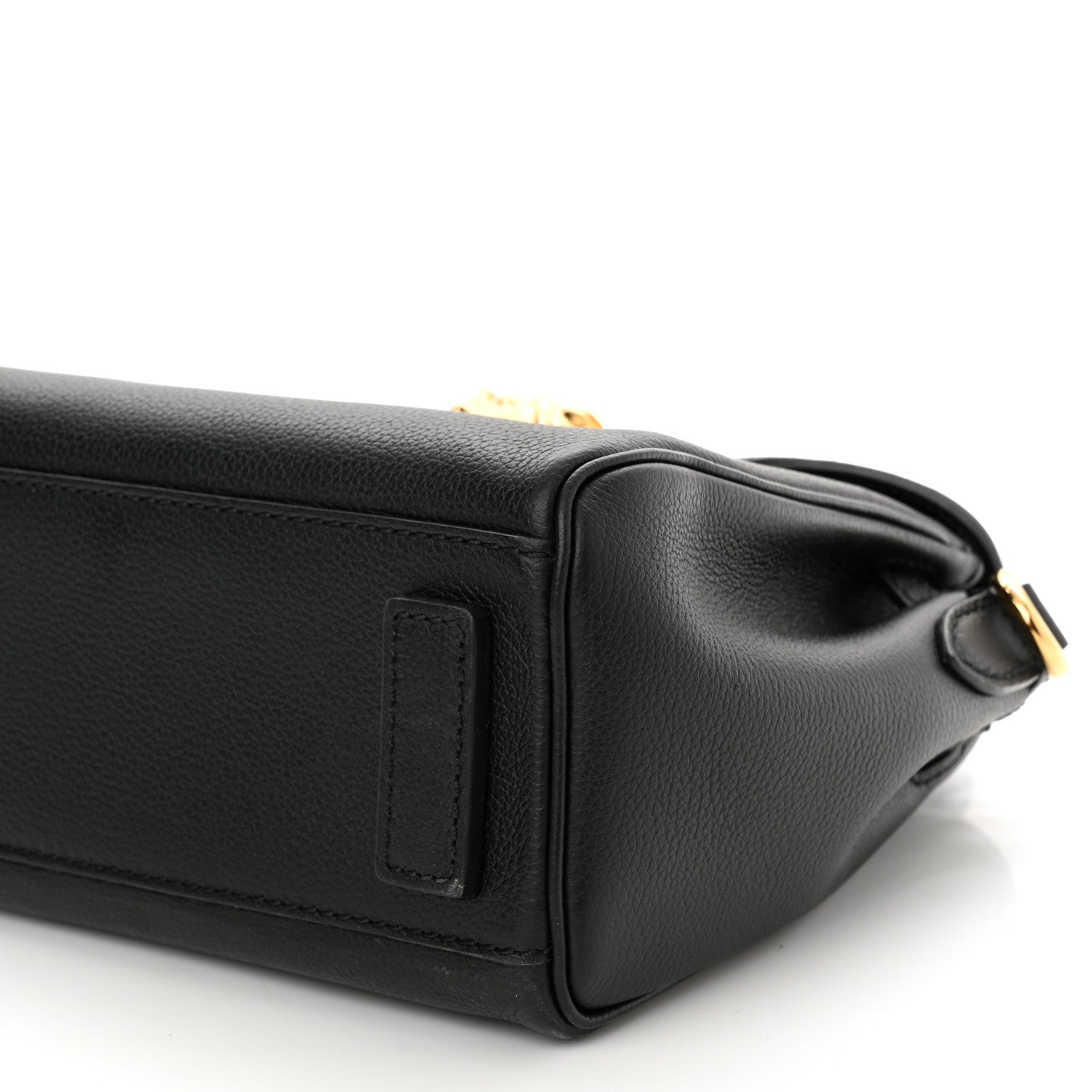Versace Grained Calfskin Small La Medusa Top Handle Bag Black 9 of 11