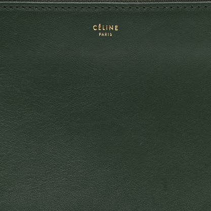 Celine Lambskin Small Trio Crossbody Bag Dark Green 8 of 8